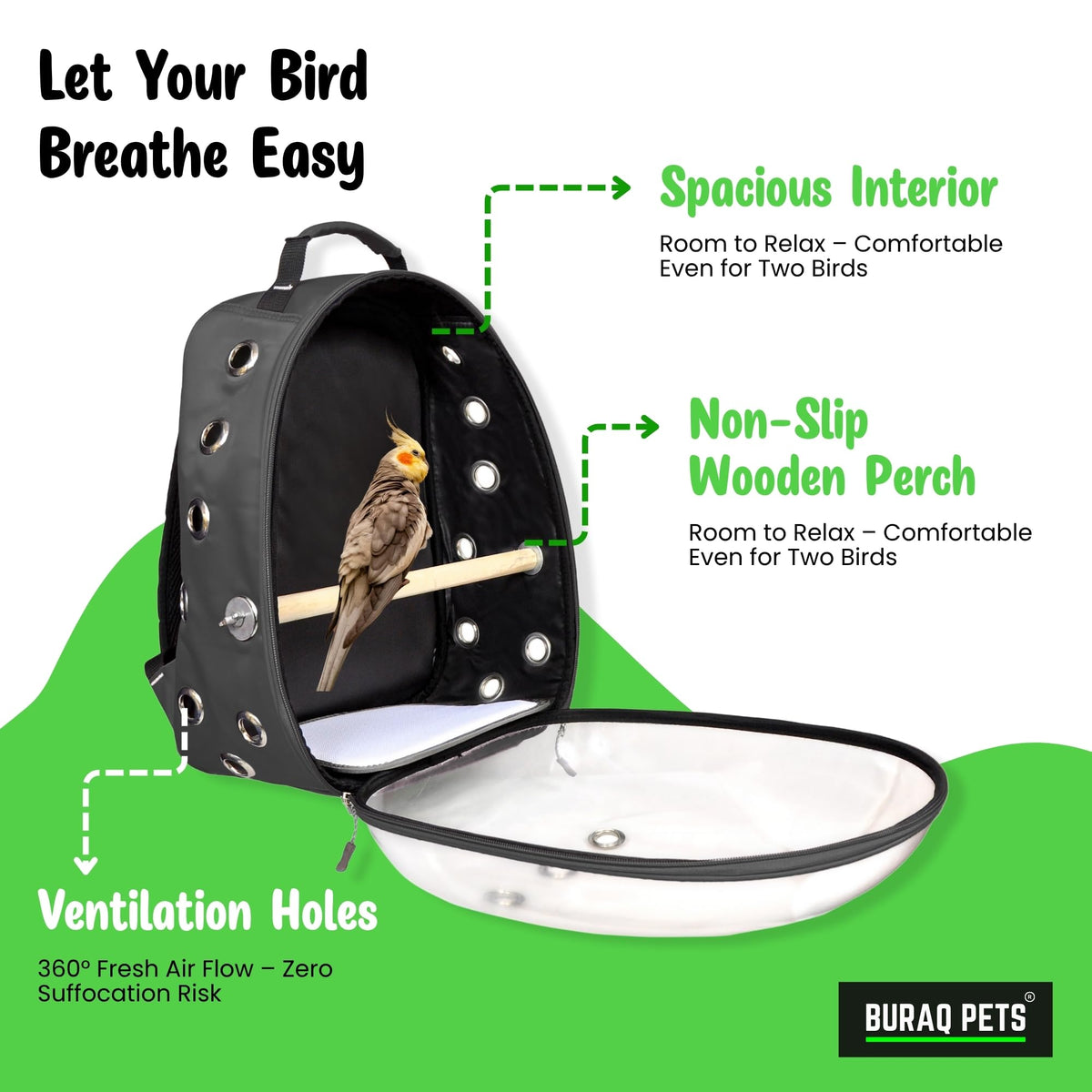 Astronaut Bubble Pet Backpack for Birds & Cats | House of Ruru