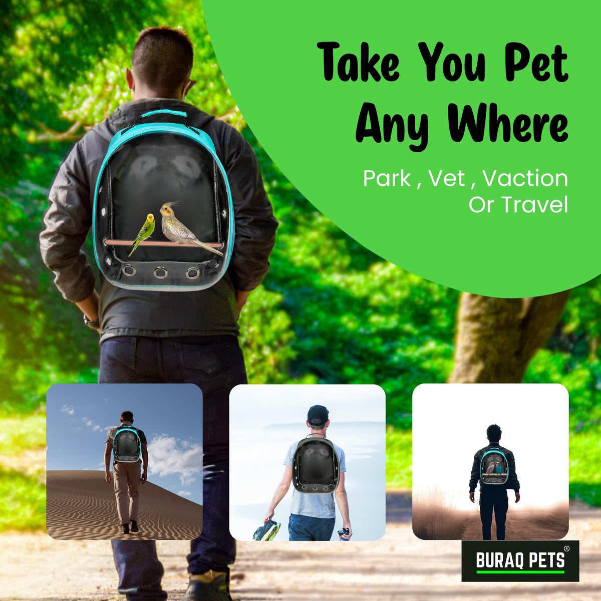 Astronaut Bubble Pet Backpack for Birds & Cats | House of Ruru